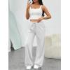 imageTrendy Queen Womens Wide Leg Sweatpants Baggy Loose Fall Barrel Casual Lounge Athletic Pants Comfy Teen Girl Cute y2k JoggersGrey