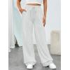 imageTrendy Queen Womens Wide Leg Sweatpants Baggy Loose Fall Barrel Casual Lounge Athletic Pants Comfy Teen Girl Cute y2k JoggersLight Grey