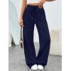 imageTrendy Queen Womens Wide Leg Sweatpants Baggy Loose Fall Barrel Casual Lounge Athletic Pants Comfy Teen Girl Cute y2k JoggersNavy Blue
