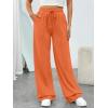 imageTrendy Queen Womens Wide Leg Sweatpants Baggy Loose Fall Barrel Casual Lounge Athletic Pants Comfy Teen Girl Cute y2k JoggersOrange
