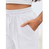 imageTrendy Queen Womens Wide Leg Sweatpants Baggy Loose Fall Barrel Casual Lounge Athletic Pants Comfy Teen Girl Cute y2k JoggersWhite