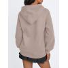 imageTrendy Queen Womens Winter Fleece Sherpa Lined Hoodie Casual Warm Long Sleeve Pullover SweatshirtCoffee Grey