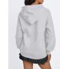 imageTrendy Queen Womens Winter Fleece Sherpa Lined Hoodie Casual Warm Long Sleeve Pullover SweatshirtHeather Grey