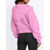 imageTrendy Queen Womens Zip Up Cropped Hoodies Long Sleeve Sweatshirts Casual Jackets Fall Fashion 2025 Winter ClothesPink