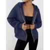 imageTrendy Queen Womens Zip Up Hoodies Fall Fashion Sweatshirt 2025 Clothes Y2K Cropped Jackets Cute Winter OutfitsNavy
