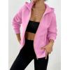 imageTrendy Queen Womens Zip Up Hoodies Fall Fashion Sweatshirt 2025 Clothes Y2K Cropped Jackets Cute Winter OutfitsPink