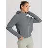 imageTrendy Queen Womens Zip Up Hoodies Jackets Cropped Sweatshirts Fleece Fall Outfits Casual Comfy Y2k Tops Winter Clothes 2025Darkgrey