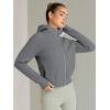 imageTrendy Queen Womens Zip Up Hoodies Jackets Cropped Sweatshirts Fleece Fall Outfits Casual Comfy Y2k Tops Winter Clothes 2025Darkgrey