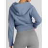 imageTrendy Queen Womens Zip Up Hoodies Jackets Cropped Sweatshirts Fleece Fall Outfits Casual Comfy Y2k Tops Winter Clothes 2025Greyblue