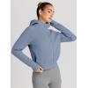 imageTrendy Queen Womens Zip Up Hoodies Jackets Cropped Sweatshirts Fleece Fall Outfits Casual Comfy Y2k Tops Winter Clothes 2025Greyblue