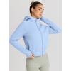 imageTrendy Queen Womens Zip Up Hoodies Jackets Cropped Sweatshirts Fleece Fall Outfits Casual Comfy Y2k Tops Winter Clothes 2025Lightblue