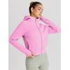 imageTrendy Queen Womens Zip Up Hoodies Jackets Cropped Sweatshirts Fleece Fall Outfits Casual Comfy Y2k Tops Winter Clothes 2025Pink