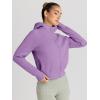 imageTrendy Queen Womens Zip Up Hoodies Jackets Cropped Sweatshirts Fleece Fall Outfits Casual Comfy Y2k Tops Winter Clothes 2025Purple