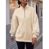 imageTrendy Queen Womens Zip Up Hoodies Oversized Sweatshirts Preppy Clothes Fall Teen Girls Outfits Fashion Crewneck PulloverApricot