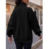 imageTrendy Queen Womens Zip Up Hoodies Oversized Sweatshirts Preppy Clothes Fall Teen Girls Outfits Fashion Crewneck PulloverBlack