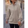 imageTrendy Queen Womens Zip Up Hoodies Oversized Sweatshirts Preppy Clothes Fall Teen Girls Outfits Fashion Crewneck PulloverCoffeegrey