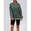 imageTrendy Queen Womens Zip Up Hoodies Oversized Sweatshirts Preppy Clothes Fall Teen Girls Outfits Fashion Crewneck PulloverGreenkhaki