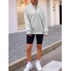 imageTrendy Queen Womens Zip Up Hoodies Oversized Sweatshirts Preppy Clothes Fall Teen Girls Outfits Fashion Crewneck PulloverGrey