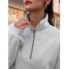 imageTrendy Queen Womens Zip Up Hoodies Oversized Sweatshirts Preppy Clothes Fall Teen Girls Outfits Fashion Crewneck PulloverGrey
