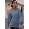 imageTrendy Queen Womens Zip Up Hoodies Oversized Sweatshirts Preppy Clothes Fall Teen Girls Outfits Fashion Crewneck PulloverGreyblue