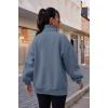 imageTrendy Queen Womens Zip Up Hoodies Oversized Sweatshirts Preppy Clothes Fall Teen Girls Outfits Fashion Crewneck PulloverGreyblue