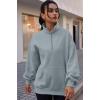 imageTrendy Queen Womens Zip Up Hoodies Oversized Sweatshirts Preppy Clothes Fall Teen Girls Outfits Fashion Crewneck PulloverGreygreen
