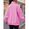 imageTrendy Queen Womens Zip Up Hoodies Oversized Sweatshirts Preppy Clothes Fall Teen Girls Outfits Fashion Crewneck PulloverPink