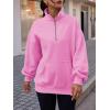 imageTrendy Queen Womens Zip Up Hoodies Oversized Sweatshirts Preppy Clothes Fall Teen Girls Outfits Fashion Crewneck PulloverPink