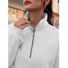 imageTrendy Queen Womens Zip Up Hoodies Oversized Sweatshirts Preppy Clothes Fall Teen Girls Outfits Fashion Crewneck PulloverWhite