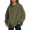 imageTrendy Queen Womens Oversized Hoodies Comfy Sweatshirts Fall Fashion 2025 Outfits Casual Tops Fleece Clothes with PocketsArmygreen