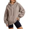 imageTrendy Queen Womens Oversized Hoodies Fall Fashion 2025 Casual Long Sleeve Sweatshirts Y2k Outfits Winter ClothesCoffee Grey