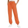 imageTrendy Queen Womens Sweatpants Athletic Joggers Baggy Pants Lounge Bottom 2025 Fall Fashion with PocketsOrange