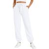 imageTrendy Queen Womens Sweatpants Athletic Joggers Baggy Pants Lounge Bottom 2025 Fall Fashion with PocketsWhite