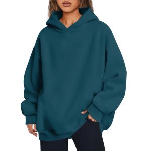 imageTrendy Queen Womens Oversized Hoodies Comfy Sweatshirts Fall Fashion 2025 Outfits Casual Tops Fleece Clothes with PocketsNavy