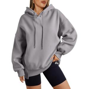 imageTrendy Queen Womens Oversized Hoodies Fall Fashion 2025 Casual Long Sleeve Sweatshirts Y2k Outfits Winter ClothesGrey