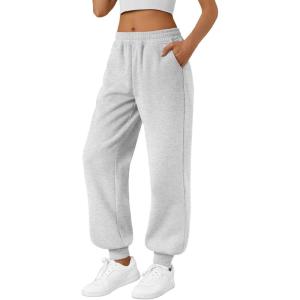 imageTrendy Queen Womens Sweatpants Baggy Athletic Joggers with Pockets Lounge PantsGrey