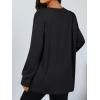 imageTrendy Queen Oversized Thumb Hole Tshirts for Women Long Sleeve Workout Tops Fall Fashion Plus Size Gym Casual Loose Y2k TeeBlack
