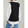 imageTrendy Queen Women s Oversized V Neck Sweater Vest Sleeveless Cable Knit Casual Pullover TopsBlack