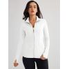 imageTrendy Queen Womens Lightweight Zip Up Jackets 2025 Athletic Hoodies Fall Gym Shirts Running Workout Clothes with PocketWhite