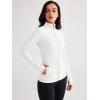 imageTrendy Queen Womens Lightweight Zip Up Jackets 2025 Athletic Hoodies Fall Gym Shirts Running Workout Clothes with PocketWhite