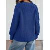 imageTrendy Queen Womens Oversized Cable Knit Crewneck Fall Pullover SweatersBlue