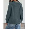 imageTrendy Queen Womens Oversized Cable Knit Crewneck Fall Pullover SweatersDark Sage