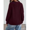 imageTrendy Queen Womens Oversized Cable Knit Crewneck Fall Pullover SweatersWine