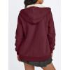 imageTrendy Queen Zip Up Hoodies for Women Fleece Lined Jackets Winter Coats Long Sleeve Sweatshirts Pullover Fall ClothesRed