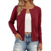 imageTrendy Queen Womens Cardigan Sweaters Lightweight Crew Neck Outfits Fall Fashion 2025 ClothingWine