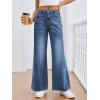 imageTrendy Queen Jeans for Women High Waisted Wide Straight Leg Stretchy Baggy Jeans Fashion Loose Denim Pants Fall 2025Blue