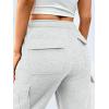 imageTrendy Queen Womens Sweatpants Wide Leg Cargo Barrel Baggy Pants Joggers Fall Clothes Work 2025 Travel OutfitsGrey