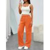 imageTrendy Queen Womens Sweatpants Wide Leg Cargo Barrel Baggy Pants Joggers Fall Clothes Work 2025 Travel OutfitsOrange