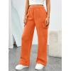 imageTrendy Queen Womens Sweatpants Wide Leg Cargo Barrel Baggy Pants Joggers Fall Clothes Work 2025 Travel OutfitsOrange