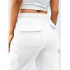 imageTrendy Queen Womens Sweatpants Wide Leg Cargo Barrel Baggy Pants Joggers Fall Clothes Work 2025 Travel OutfitsWhite